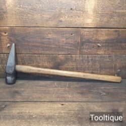 Vintage Shipwrights 7lb Cast Steel Maul Hickory Handle - Good Condition