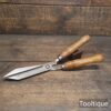 Vintage Small Pair Ladies Gardening Shears Beechwood Handles - Fully Refurbished