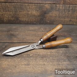 Vintage Small Pair Ladies Gardening Shears Beechwood Handles - Fully Refurbished