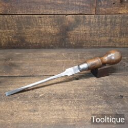 Antique 15” Melhuish of London Cabinet Makers 3/8” Flat End Screwdriver