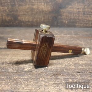 Vintage Joseph Marples Rosewood Brass Quick Adjust Mortice Gauge - Good Condition