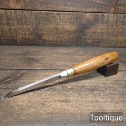 Vintage Stormont of Sheffield 5/16” Mortice Chisel Beechwood Handle - Refurbished