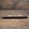 Vintage 7 ¾” Ebony & Brass Spirit Level with Clear Bubble - Good Condition