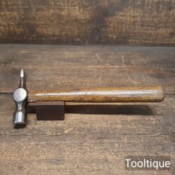 Vintage 8 oz Joiners Cross Pein Hammer Ashwood Handle - Refurbished