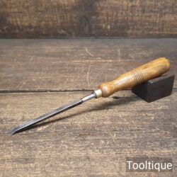 Vintage 1/4" British Firmer Chisel Ashwood Handle - Refurbished