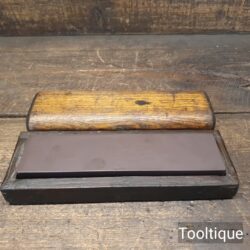 Vintage Boxed Yellow Lake Natural Honing Oilstone - Lapped Flat