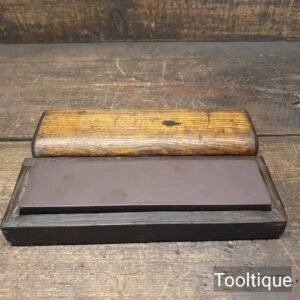 Vintage Boxed Yellow Lake Natural Honing Oilstone - Lapped Flat