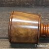 Bespoke Wood-Turned Reclaimed Old Lignum Vitae Mallet - Yew Handle