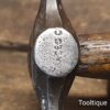 Vintage Brades Co. Joiners Pin Hammer Ashwood Handle - Refurbished