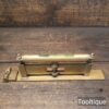 Antique Rabone Chesterman London 1920 Adjustable Brass Spirit Level - Good Condition