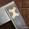 Vintage Carpenters Rosewood & Brass 12” Square - Refurbished Ready To Use