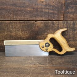 Vintage 8” Buck & Ryan Brass Back Dovetail Saw 19 TPI - Sharpened