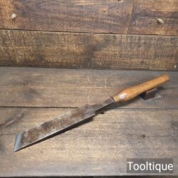 Scarce Vintage Marples & Sons 2” Wide Woodturner’s Skew Flat Chisel - Sharpened