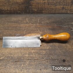 Vintage English 6” Steel Back Gents Saw 14 TPI - Sharpened RIP Ready To Use