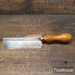 Vintage English 6” Steel Back Gents Saw 14 TPI - Sharpened RIP Ready To Use