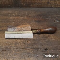 Vintage 5” Brass Back Gents Saw 13 TPI - Sharpened RIP Ready To Use