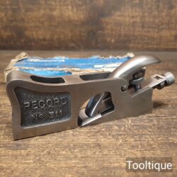 Vintage Record 311 Shoulder & Chisel Plane - Refurbished Ready For Use