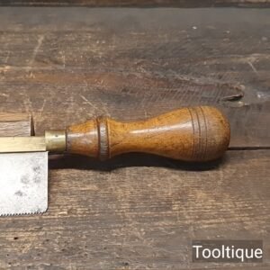 Vintage 7” Brass Back Gents Saw 13 TPI - Sharpened RIP Ready To Use