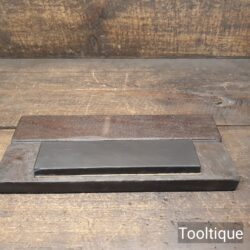 Vintage Boxed 8”x2” Natural Welsh Slate Fine Grade Honing Oil Stone - Lapped Flat