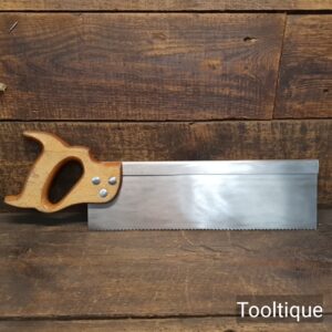 Vintage Footprint 14” Steel Back Cross Cut Bench Saw 9 TPI - Sharpened Refurbished