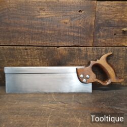 Vintage 12” Steel Back Tenon Saw 11 TPI - Sharpened RIP & Refurbished