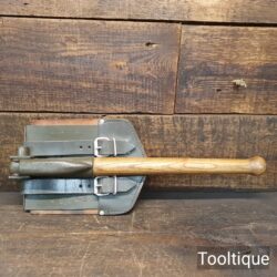 Crisp Vintage 1969 German Military Folding Trenching Shovel & Pick - Original Case