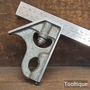 Vintage Rabone Chesterman No: 1913 Cast Steel Adjustable Set Square - Refurbished