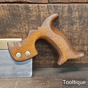 Vintage Thomas Finn & Co. Shefield 10” Brass Back Dovetail Saw
