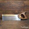 Vintage 1960’s Spear & Jackson No: 53 Sovereign 12” Brass Back Cross Cut Tenon Saw - Sharpened