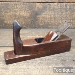 Antique Continental Fruitwood Scrub Plane - Good/Fair Condition