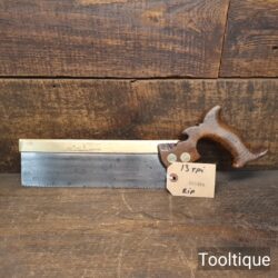 Vintage Robert Sorby Dovetail Saw 15 TPI - Refurbished Sharpened
