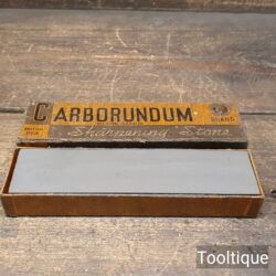 Vintage Boxed 8”x2”x1” Carborundum No: 116 Medium Grit Sharpening Stone