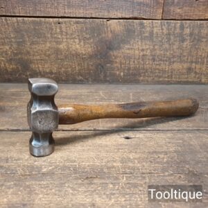 Unusual Vintage 24oz Blacksmiths Round & Square Pein Hammer - Refurbished