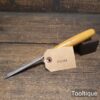 Vintage Marples 3/8” Bevel Edge Chisel Boxwood Handle - Fully Refurbished