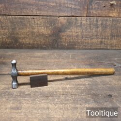 Vintage 3oz Ball Pein Hammer Hardwood Handle - Refurbished Ready To Use