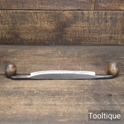 Antique Carpenters Drawknife with Egg Shaped Handles - Refurbished Ready To Use
