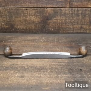 Antique Carpenters Drawknife with Egg Shaped Handles - Refurbished Ready To Use