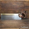 Vintage Frost Norwich Special 14” Cross Cut Brass Back Bench Saw - Sharpened Refurbished