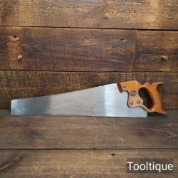 Vintage 20” W. Tyzack Turner 12 Tpi Nonpareil Cross Cut Panel Saw - Refurbished