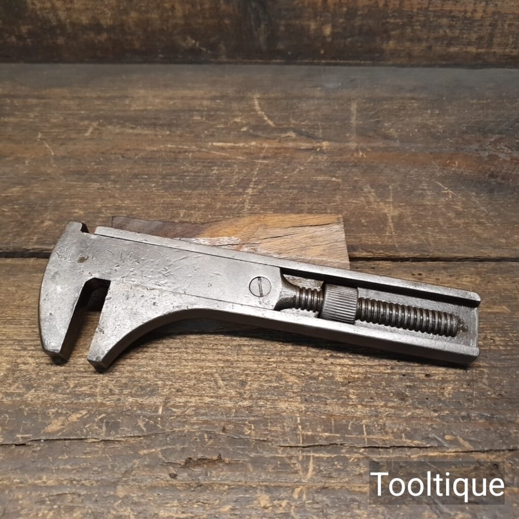 Vintage 7.5” JS & S German Automotive Adjustable Spanner - Good Condition