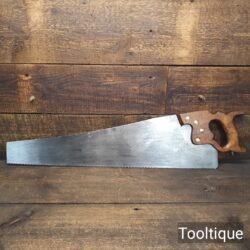 Vintage 26” Tyzack Nonpareil No: 118 Carpenters Rip Saw 5 TPI - Refurbished Sharpened