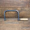 Vintage Eclipse England No: 7 CP Coping Saw & 5 Blades - Cleaned & Oiled