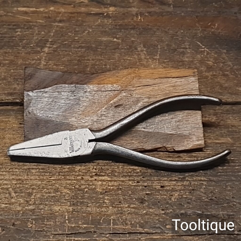 Vintage Wilkinsons Tools English Flat Nose Pliers - Good Condition