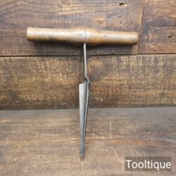 Antique Coopers Bunghole Tapered Auger Beech Handle - Good Condition