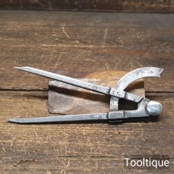 Vintage 6.5” Leatherworking Square Leg Wing Dividers - Refurbished For Use