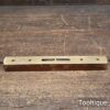 Vintage 8” Hockley Abbey No: 1621 Beechwood & Brass Spirit Level - Good Condition