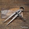 Vintage 5” Moore & Wright Silver Steel Internal Spring Calipers - Good Condition
