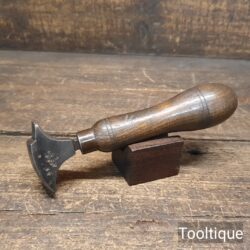 Vintage Leatherworking Creasing Iron Ashwood Handle - Good Condition