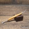 Vintage Leatherworking Embossing Tool Beechwood Handle - Good Condition