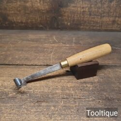 Vintage Wilson Cast Steel Cobblers Leatherworking Hoop Peg Knife - Refurbished